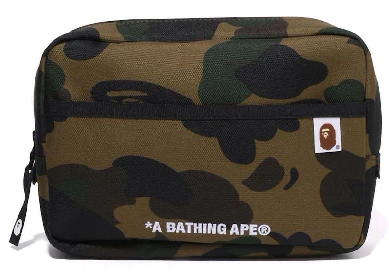 BAPE 1st Camo Cordura Multi Pouch Green