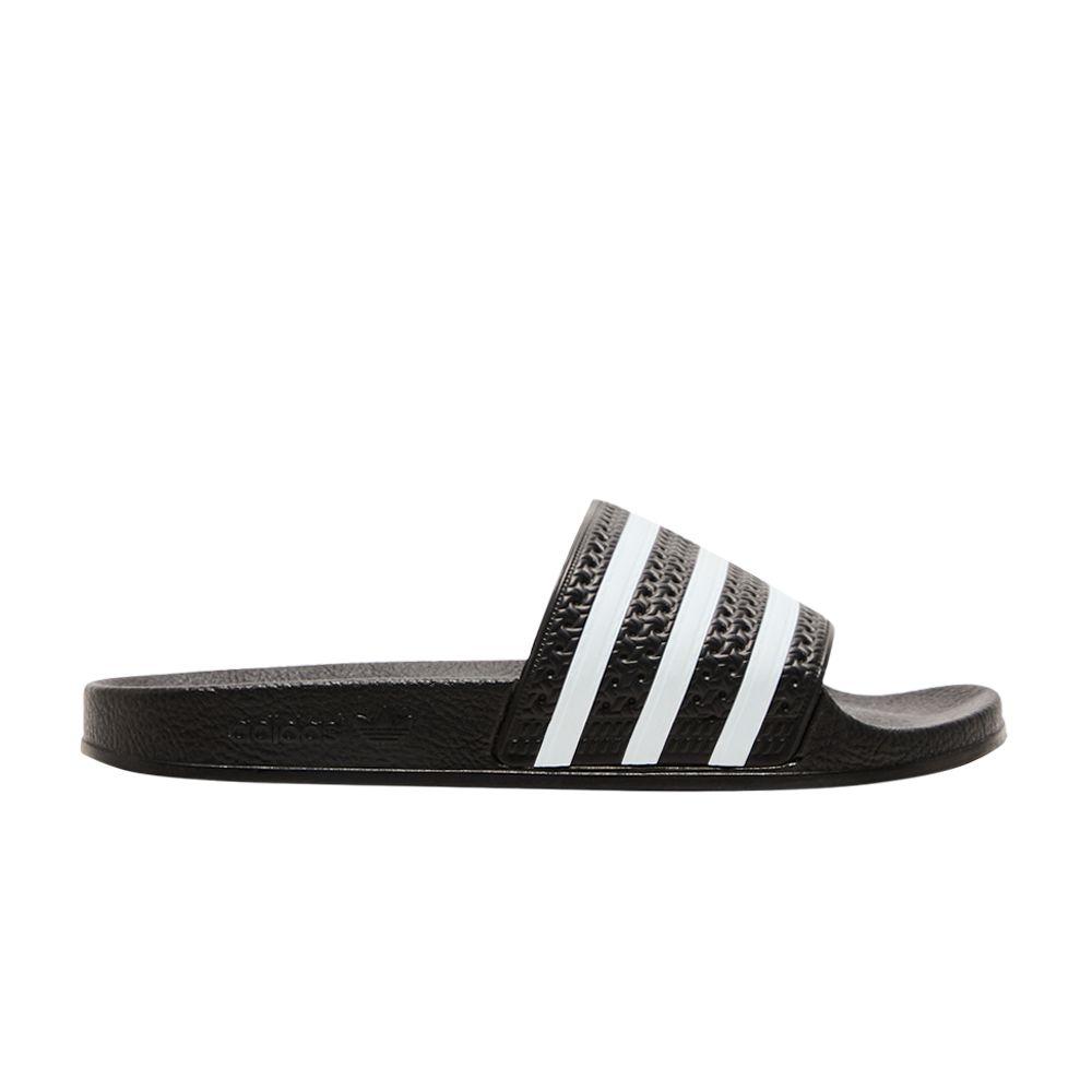adidas Adilette Slide J 'Black White'