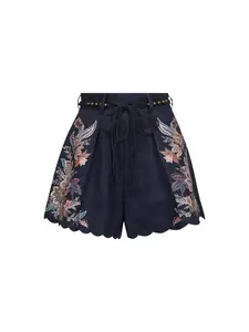 ZIMMERMANN Rhiannon Tuck Linen Shorts