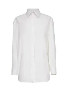 SAINT LAURENT White cotton poplin Cassandre shirt