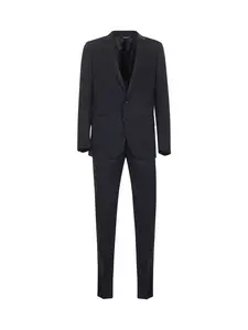 DOLCE & GABBANA Blue Stretch Wool Martini Two-Piece Suit