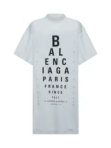 BALENCIAGA Dirty White Optical Oversize T-Shirt