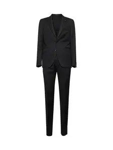 TAGLIATORE Black Virgin Wool Bruce Single-Breasted Suit