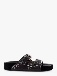 ISABEL MARANT Leather Sandals with All-Over Stud Detail