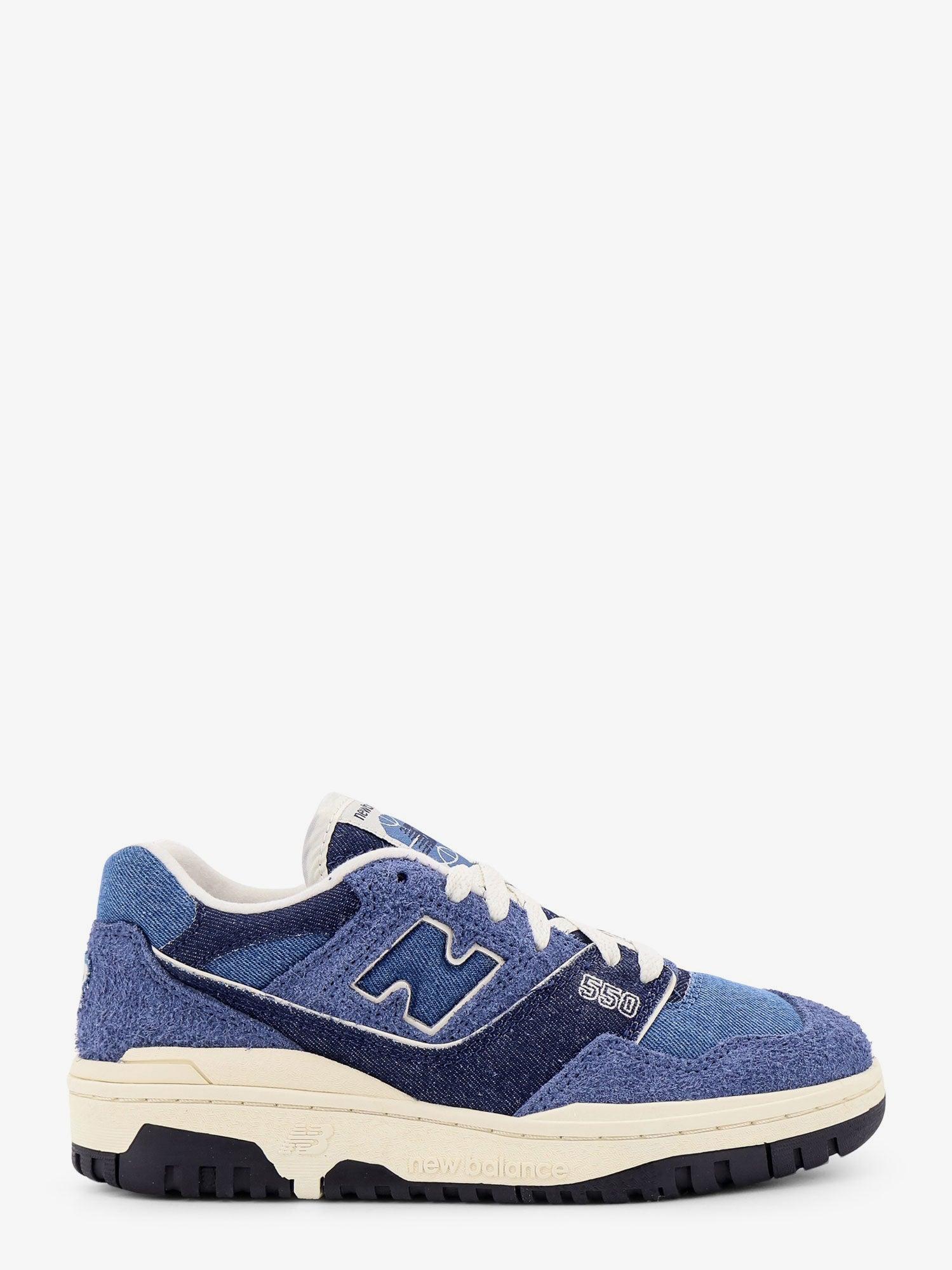 NEW BALANCE Denim and Suede Sneakers