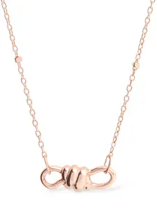 DODO 9kt Rose Gold Nodo Necklace