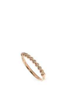 DODO Bollicine 9kt Gold Ring with Diamonds