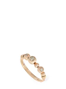 DODO Bollicine 9kt Gold Ring with Diamonds