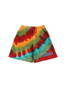 DSQUARED2 Tie Dye Cotton Sweat Shorts