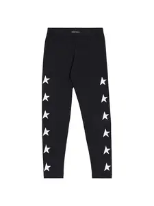 GOLDEN GOOSE Star Print Cotton Jersey Leggings