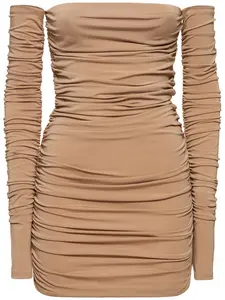 THE ANDAMANE Linda Viscose Jersey Crepe Mini Dress