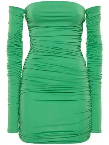 THE ANDAMANE Linda Viscose Jersey Crepe Mini Dress
