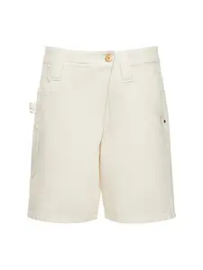 BRUNELLO CUCINELLI Cotton Denim Low Rise Wrapped Shorts