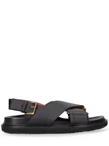 MARNI Fussbett Leather Sandals