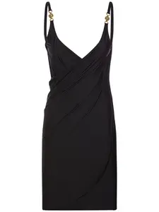 VERSACE Draped Jersey Mini Dress