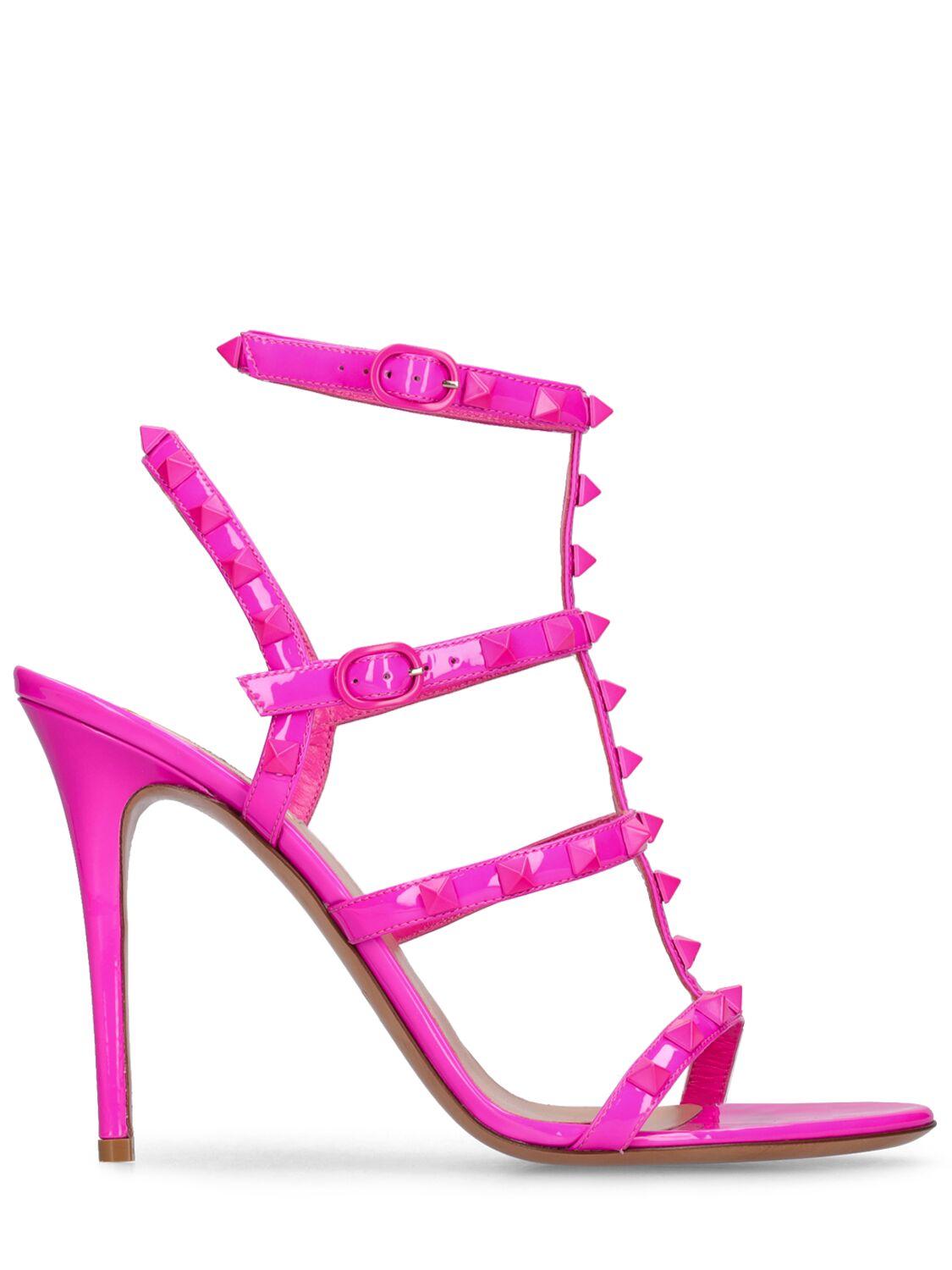 VALENTINO GARAVANI Rockstud Patent Leather Sandals