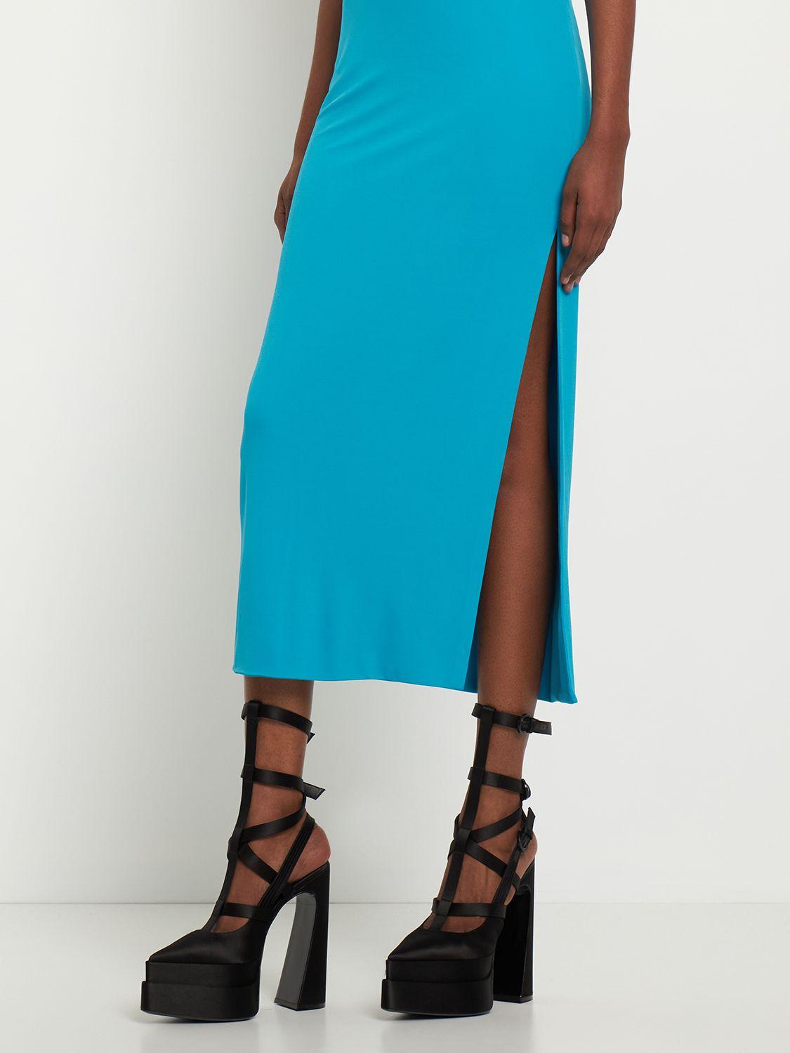 VERSACE Dua Lipa Satin Pumps