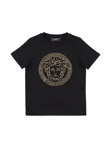 VERSACE Printed Medusa Cotton Jersey T-shirt