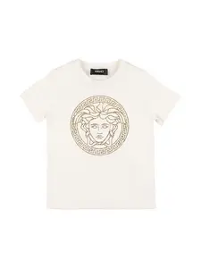 VERSACE Printed Medusa Cotton Jersey T-shirt