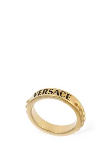 VERSACE Metal Logo Ring