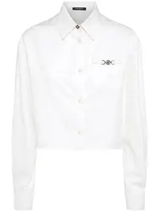 VERSACE Cotton Poplin Crop Shirt