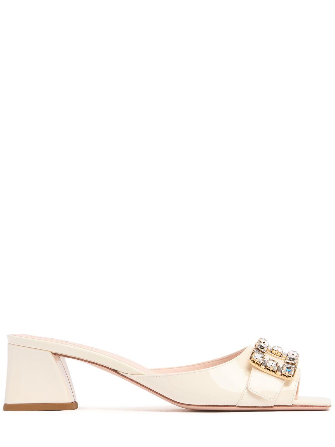 ROGER VIVIER Bikviv Patent Leather Mules