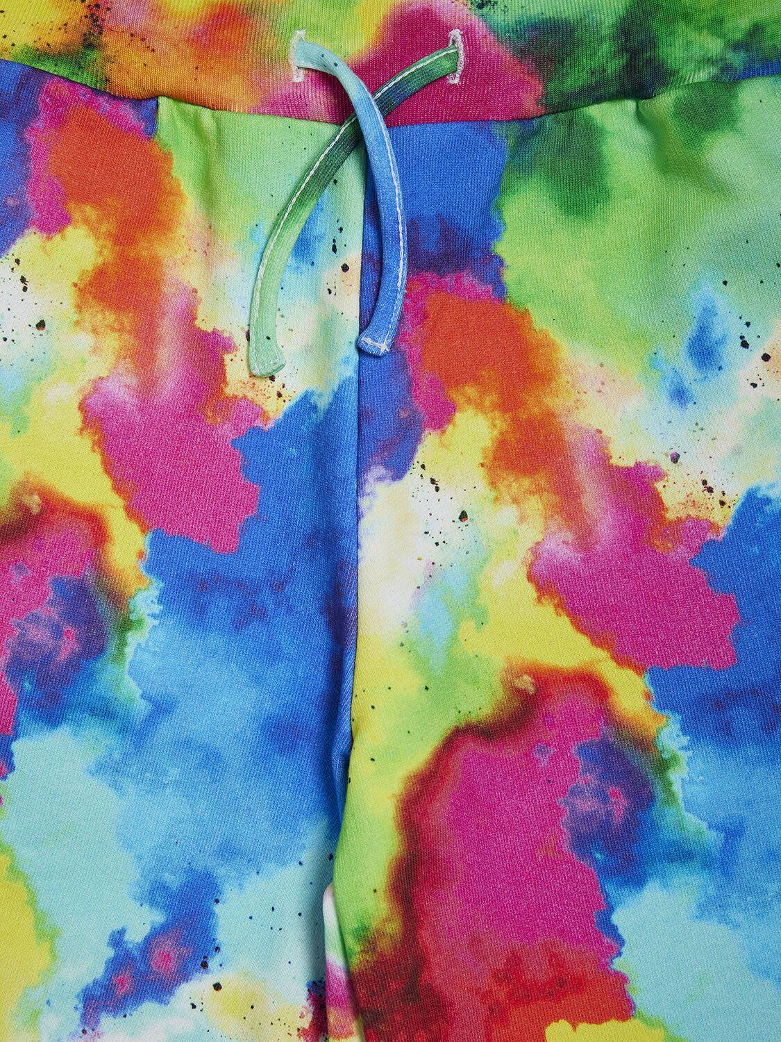 DSQUARED2 Tie Dye Cotton Sweat Shorts