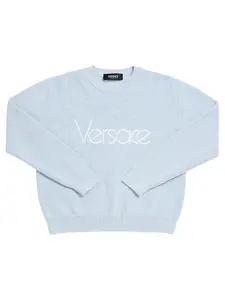 VERSACE Embroidered Cotton Sweatshirt