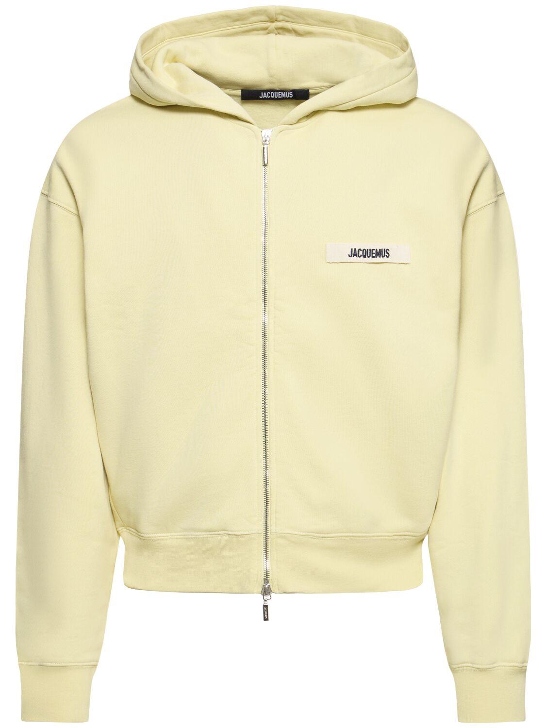 JACQUEMUS Le Hoodie Gros Grain Zip-up Sweatshirt