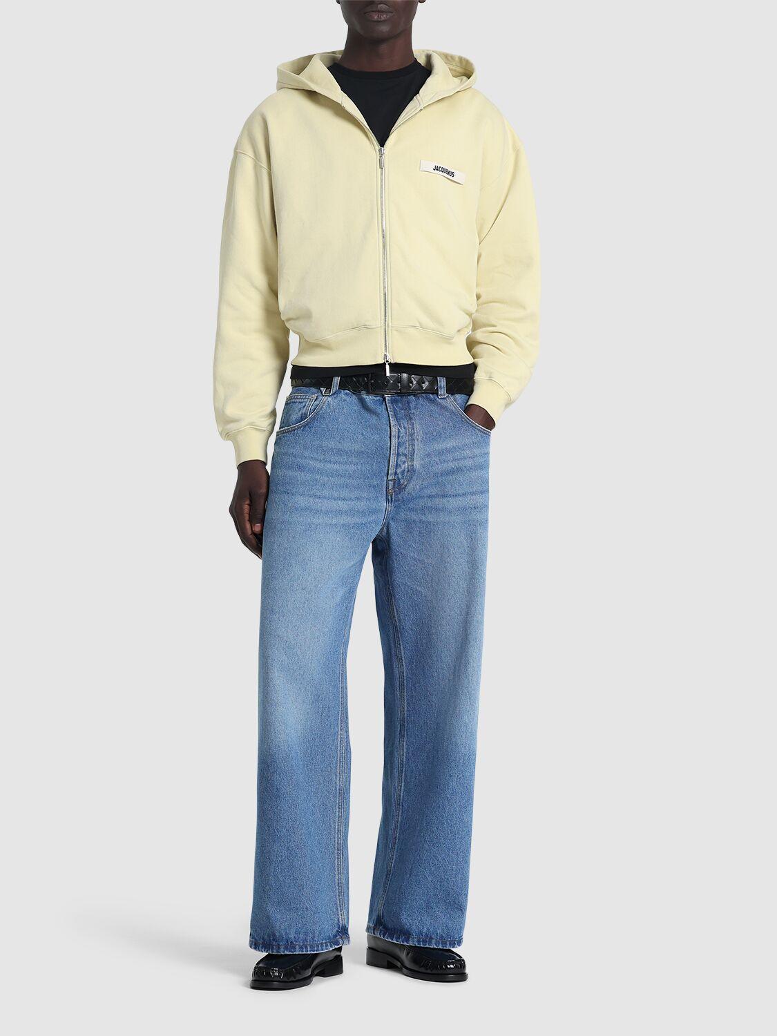 JACQUEMUS Le Hoodie Gros Grain Zip-up Sweatshirt