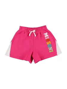 MISSONI Cotton Jersey Logo Shorts