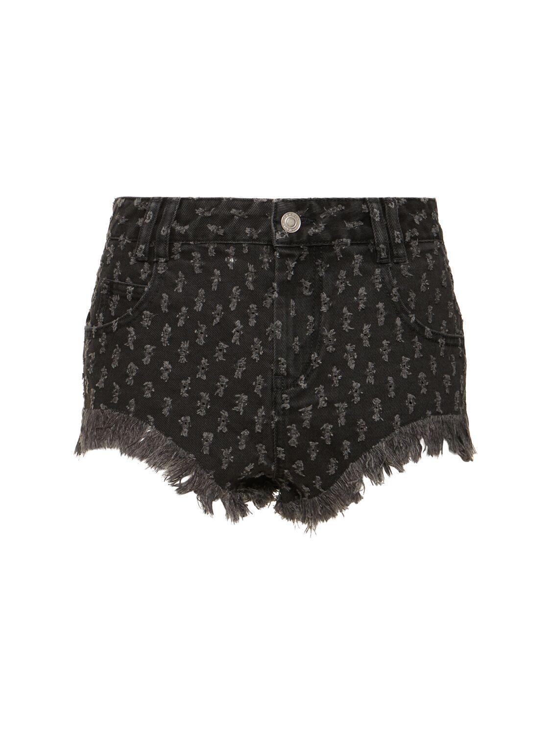 ISABEL MARANT Aneida Cotton Denim Shorts