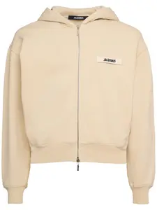 JACQUEMUS Le Hoodie Gros Grain Zip-up Sweatshirt