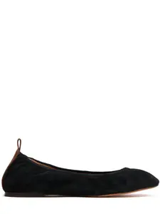 LANVIN Suede Ballerina Flats