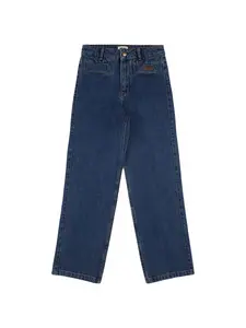 INDEE Mid Rise Straight Leg Denim Jeans