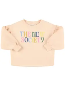 THE NEW SOCIETY Printed Cotton Blend Sweatshirt