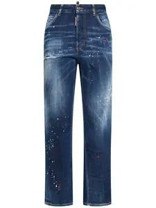 DSQUARED2 Boston High Rise Straight Jeans