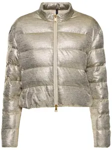 MONCLER Paillys Metallic Tech Down Jacket
