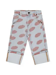 THE ANIMALS OBSERVATORY Printed Stretch Cotton Jeans