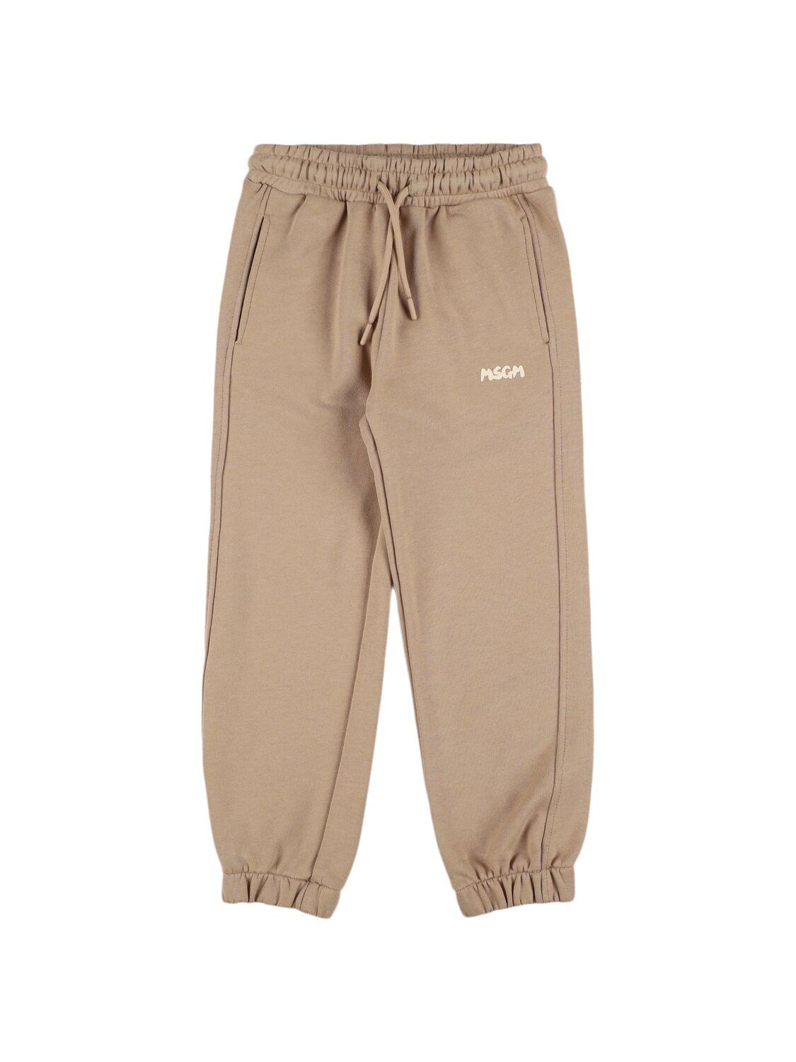 MSGM Logo Cotton Sweatpants