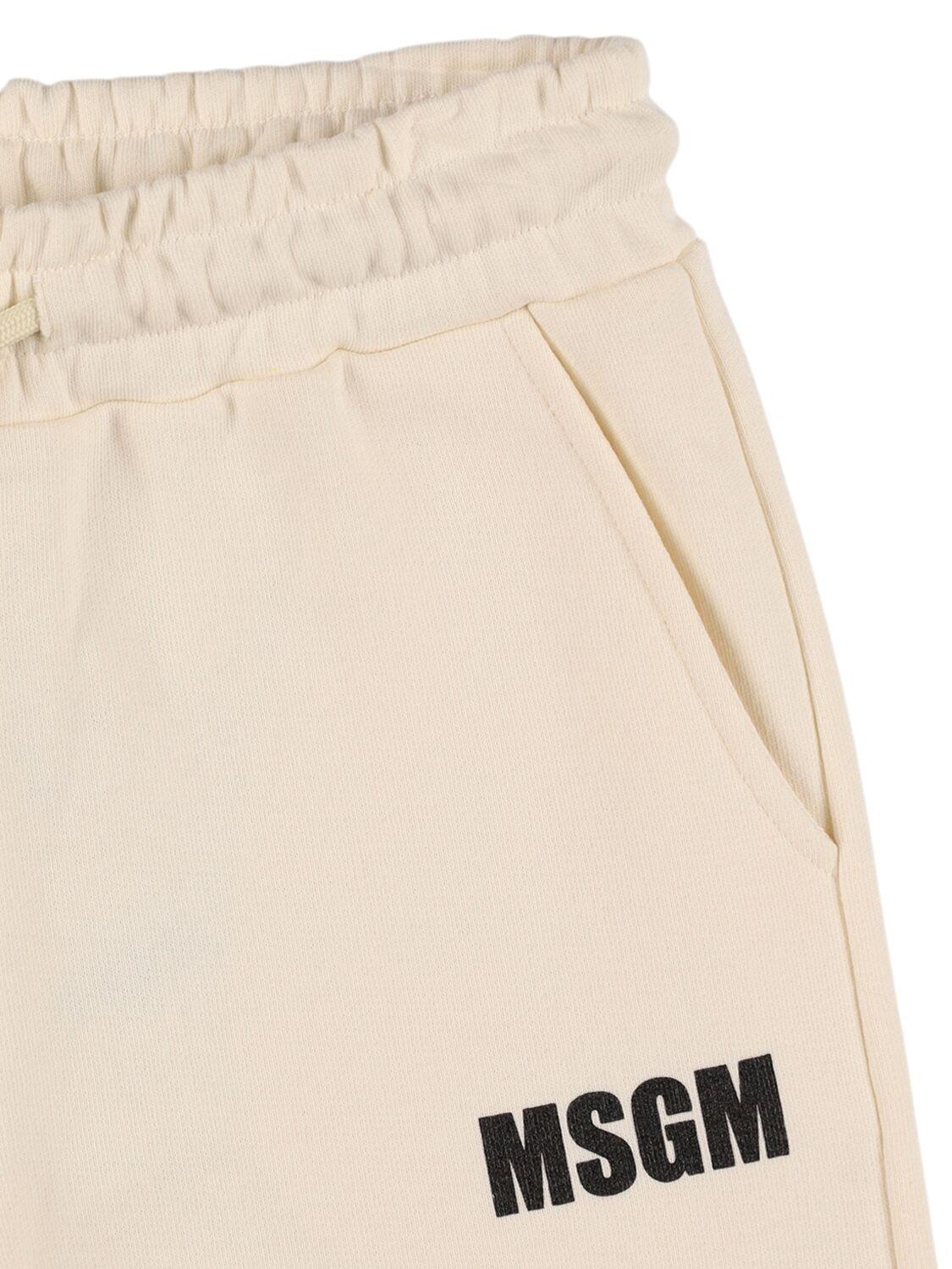 MSGM Logo Cotton Sweatpants