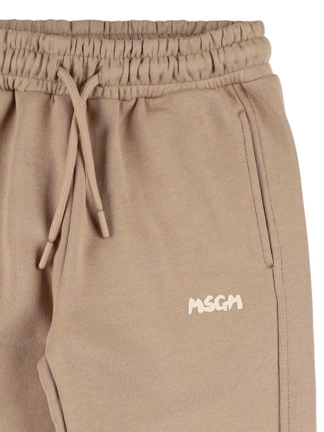 MSGM Logo Cotton Sweatpants