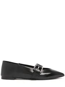MOSCHINO Edge Leather Ballerina Flats