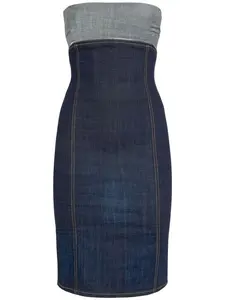 DSQUARED2 Upside Jean Stretch Cotton Mini Dress