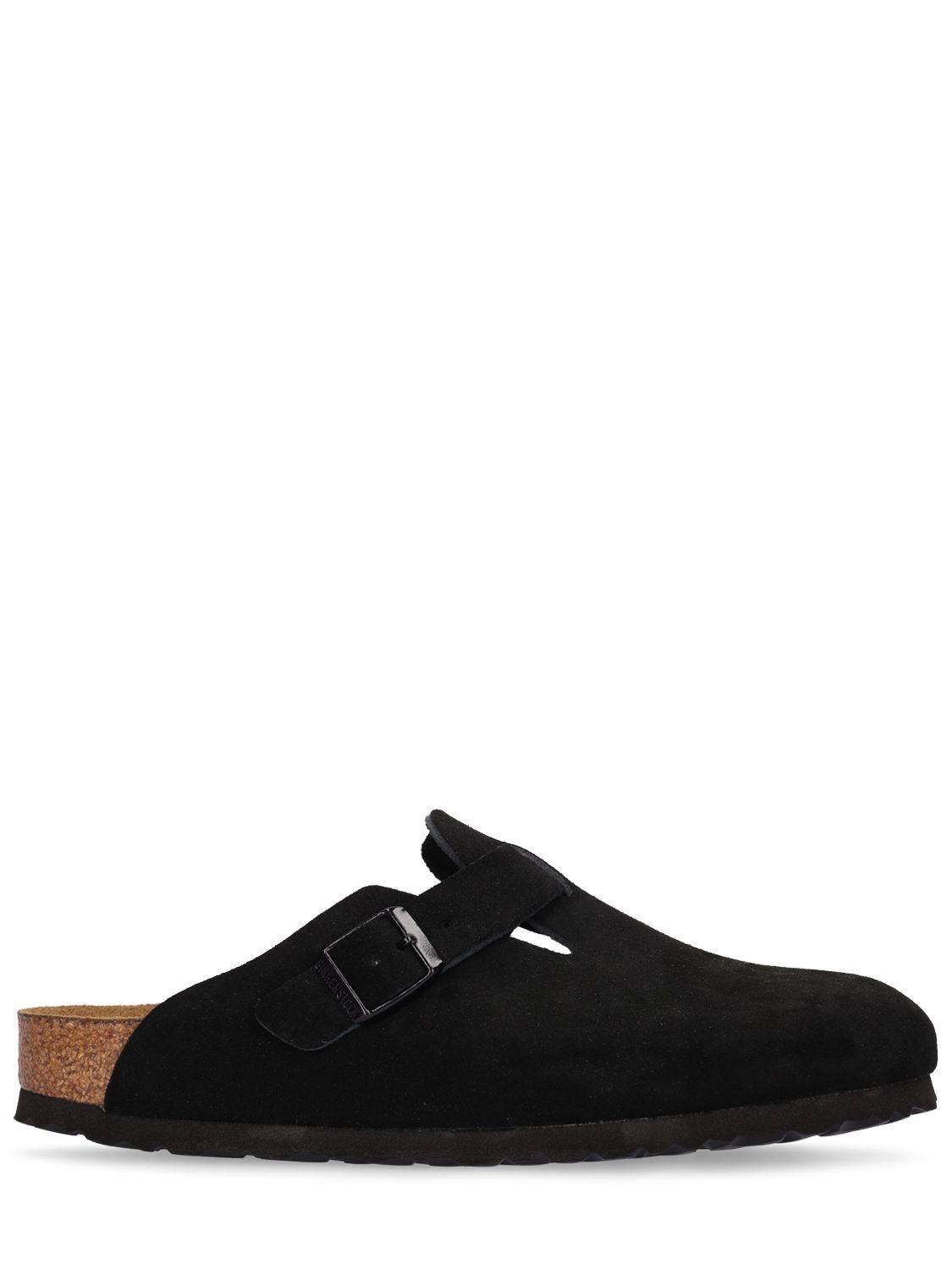 BIRKENSTOCK Boston Soft Suede Mules
