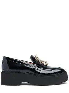 ROGER VIVIER Viv Rangers Patent Leather Loafers