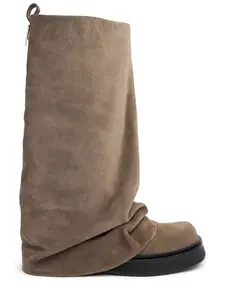 THE ATTICO Robin Suede Combat Boots