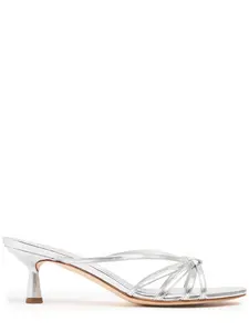 AEYDE Abby Metallic Leather Sandals