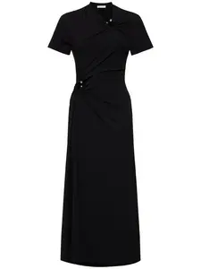 RABANNE Draped Jersey Long Dress