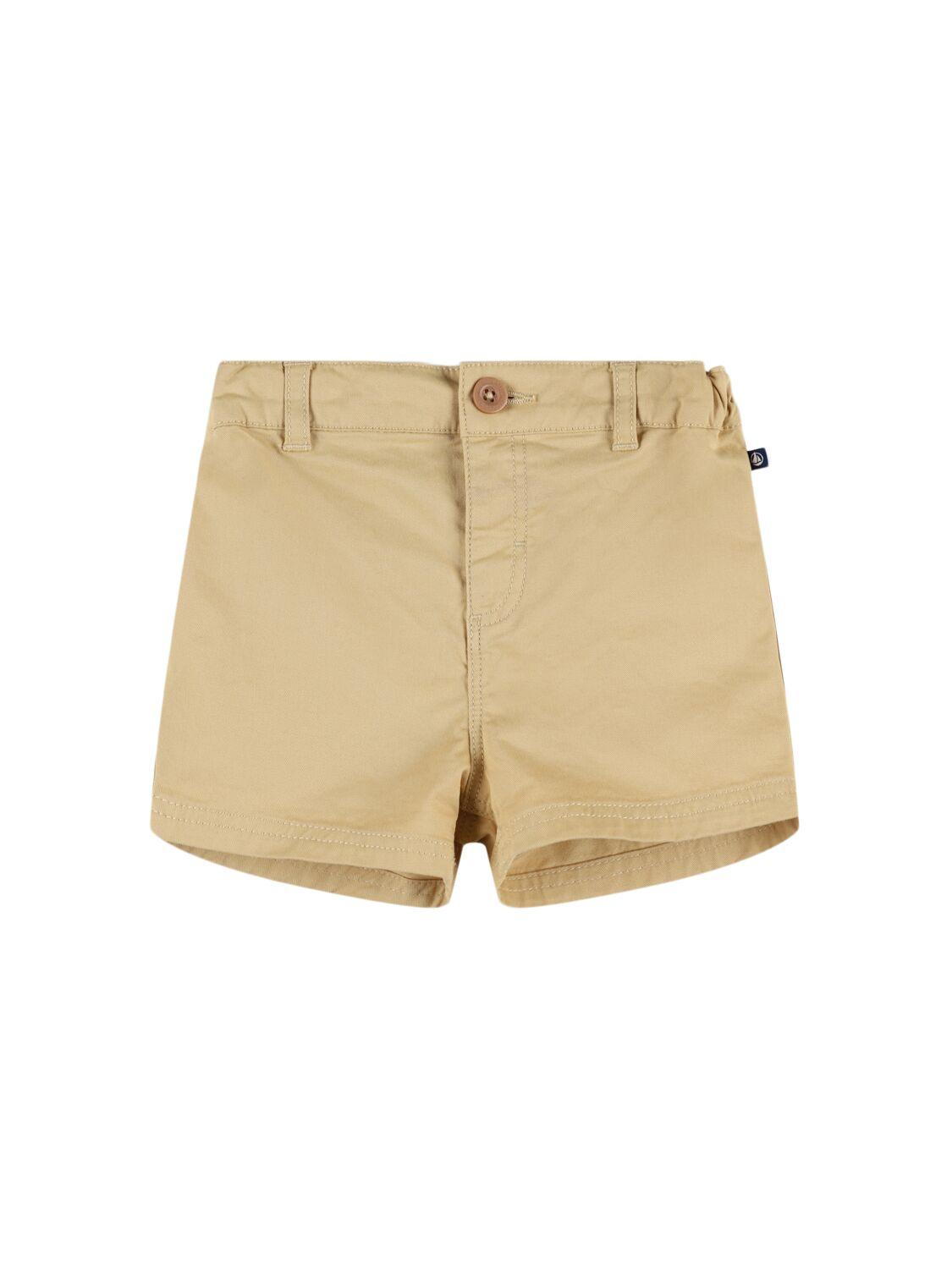 PETIT BATEAU Cotton Blend Poplin Shorts